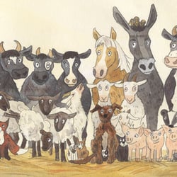 Illustration für das Pixibuch „Was für ein Theater“ von Tobias Aufmkolk, erscheint 2009 im Carlsen Verlag