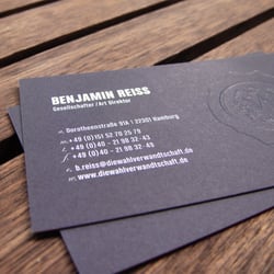 Visitenkarte Rückseite