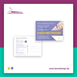Endometriose Netzwerk Postkarte