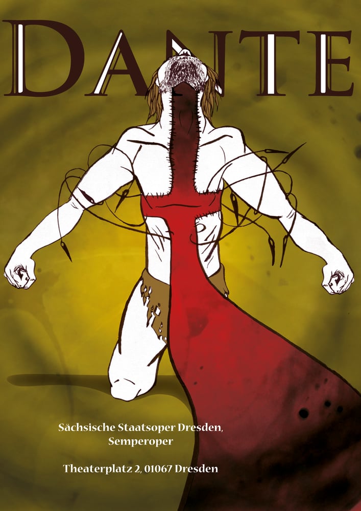 Plakat für ein Theaterstück