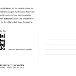 Kunden-Mailing / «Konktakt» Rückseite