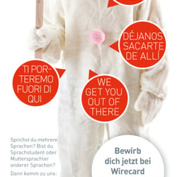 Roll-up-Display Mitarbeiter werben