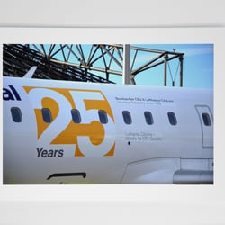 Sonderlackierung/Jubiläumslogo CRJ900 – Umsetzung