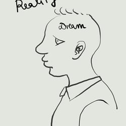 dream/reality | digital drawing