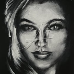 Black Lips, 40 × 60 cm