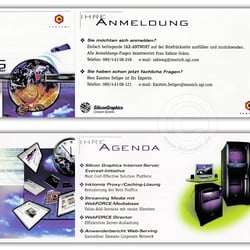 Einladungs-Flyer Roadshow, Silicon Graphics