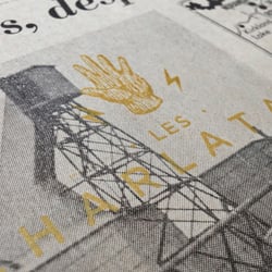 Les Charlatans Screenprinted Wrapping Paper