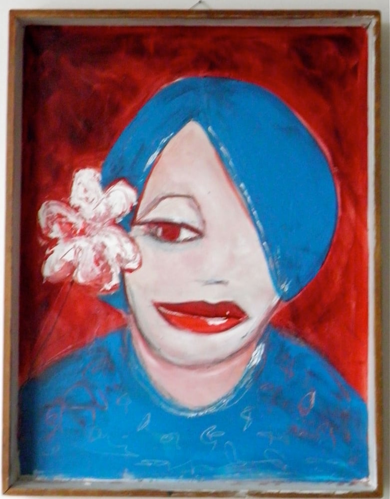 Blaue Kappe In Box