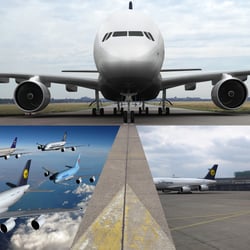 A 380 collage