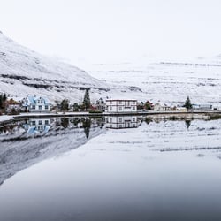 Schnee auf Island