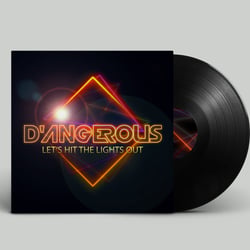 Logo und Plattencover für die Rock-Band D’Angerous