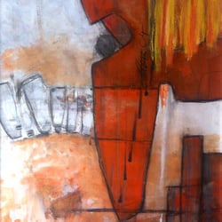 90 cm x 100 cm/ Mischtechnik auf Holzfaserplatte