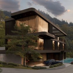 Außenvisualisierung: Villa St. Adrian, Schweiz