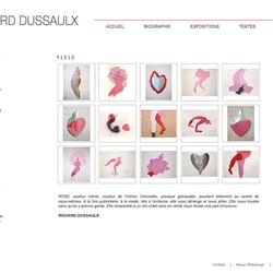 Webseite des Künstlers Richard Dussaulx