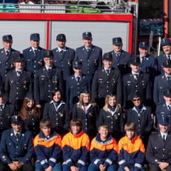 Gruppenfoto der Feuerwehr Hergensweiler, nähe Lindau am Bodensee
