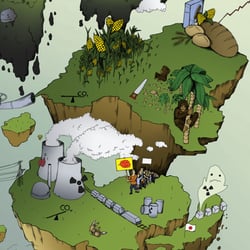 Energieversorgung in Deutschland, Teilstück (Bioenergie und Atomkraft)