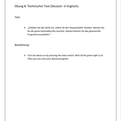 Technische Übersetzung – Bedienungsanleitung (D-EN)