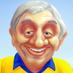 Karikatur von Fussballer Henning Frenzel anlässlich seines 70.Geburtstags