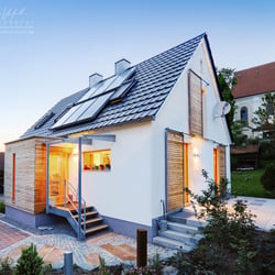 ländlich, moderne Außenarchitektur