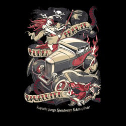 Bräute, Buden & Bagaluten – T-Shirt Design f. Kaputte Jungs Speedwear