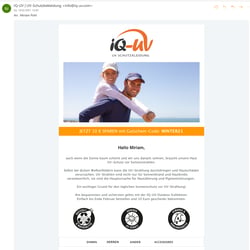 Newslettergestaltung mit Icons zur Qualitätskommunikation