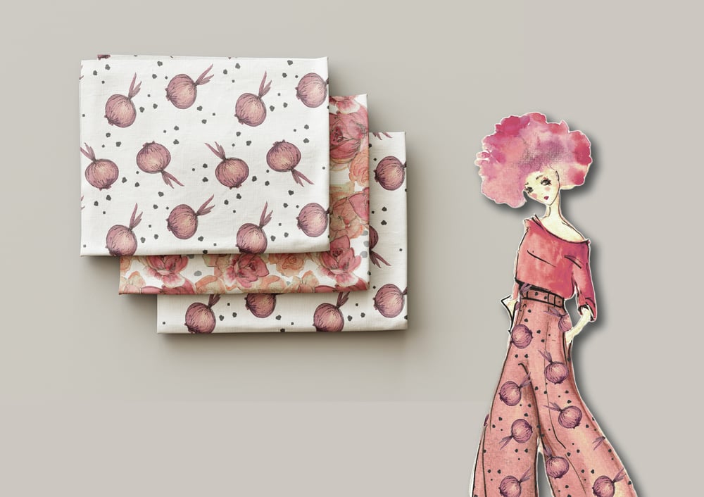 At the Market, pattern design