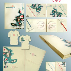 bedruckte Leinentasche mit Digipak• Stereologue-Monologue (Stereosister)