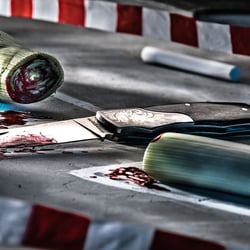 knife/ crime scene