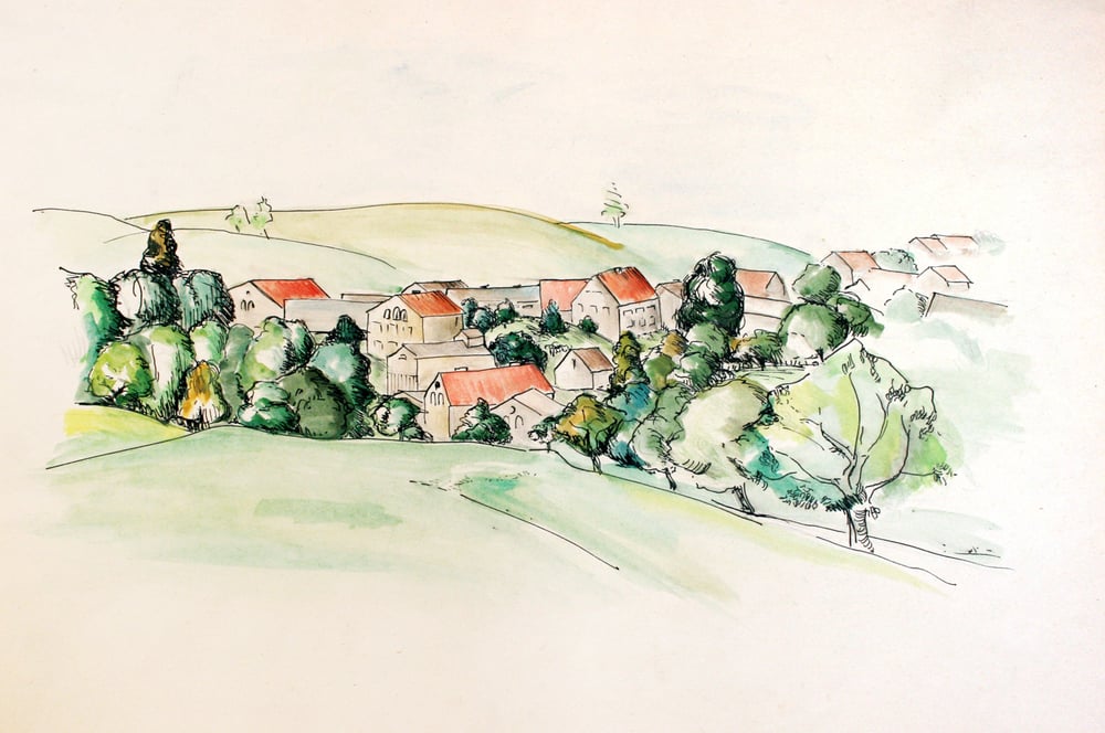 Landschaft Aquarell