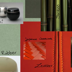 Interior Color & Trim Konzept  – Urushi – Material