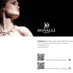 Konzeption und Gestaltung eines Booklets für die Schweizer Schmuck und Uhren Manufaktur Donalli Luxury Products