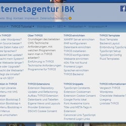 Bootstrap 4 Mega Menu als Navigation mit VHS Viewhelper