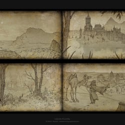 Illustrationen für ein Spiel