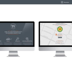 Homepage KFZ-Werkstatt (UI/UX)