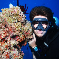 Underwater Wide Angle Portrait Photography