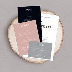 Minimalistische Hochzeitskollektion