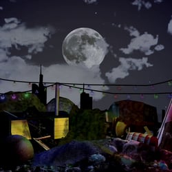 Screenshot vom Musicalhintergrund für Gala-Aufführung von „Cats“