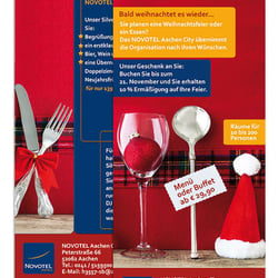 NOVOTEL – Flyer, Einladungen