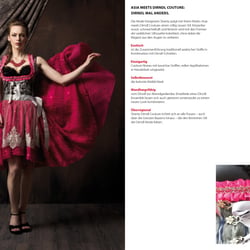 Konzeption und Gestaltung Broschüre für das Modelabel Shanty Dirndl Couture