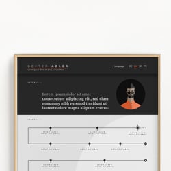 Infographic Resume/ Infografik-Lebenslauf