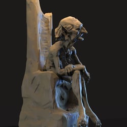 Elder Goblin Statue – View 2