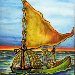 Illustration from the book „Jean Marin“.