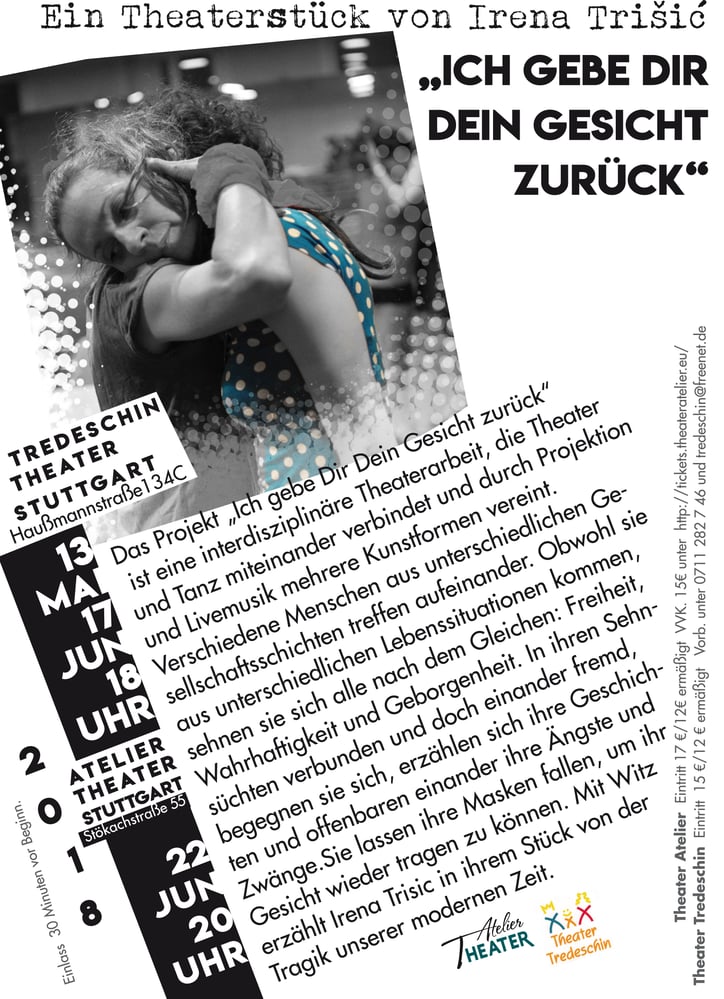 Flyer für ein Theatrstück
