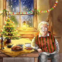 Kinderbuchillustration aus der Nussknacker Weihnachtsbuch