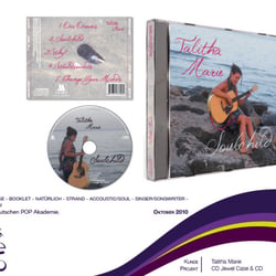 CD Cover & Booklet Design für Talitha Behnke (entstanden an der Deutschen POP)