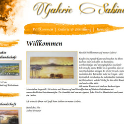 Website Galerie Sabine