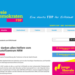 Joomla! CMS-Website der FDP Erftstadt