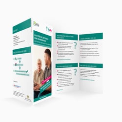 Infofolder für das Projekt „KuBe“ der Werkstatt Parität Baden-Württemberg gGmbH