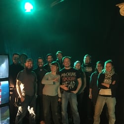 Teamfoto mit der Antilopengang