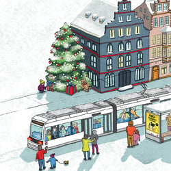Illustration Wimmelbild BSAG